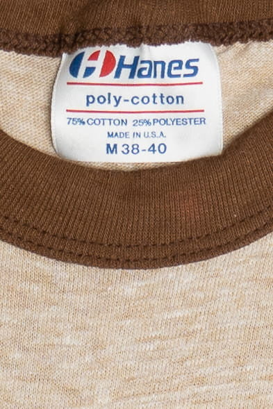Vintage Boy Scouts Day Camp Paper Thin Ringer T-Shirt (1980s)