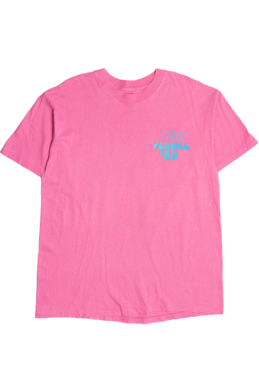 Vintage "Pi Phi Plunge" Sorority Single Stitch Unknown T-Shirt (1980s)