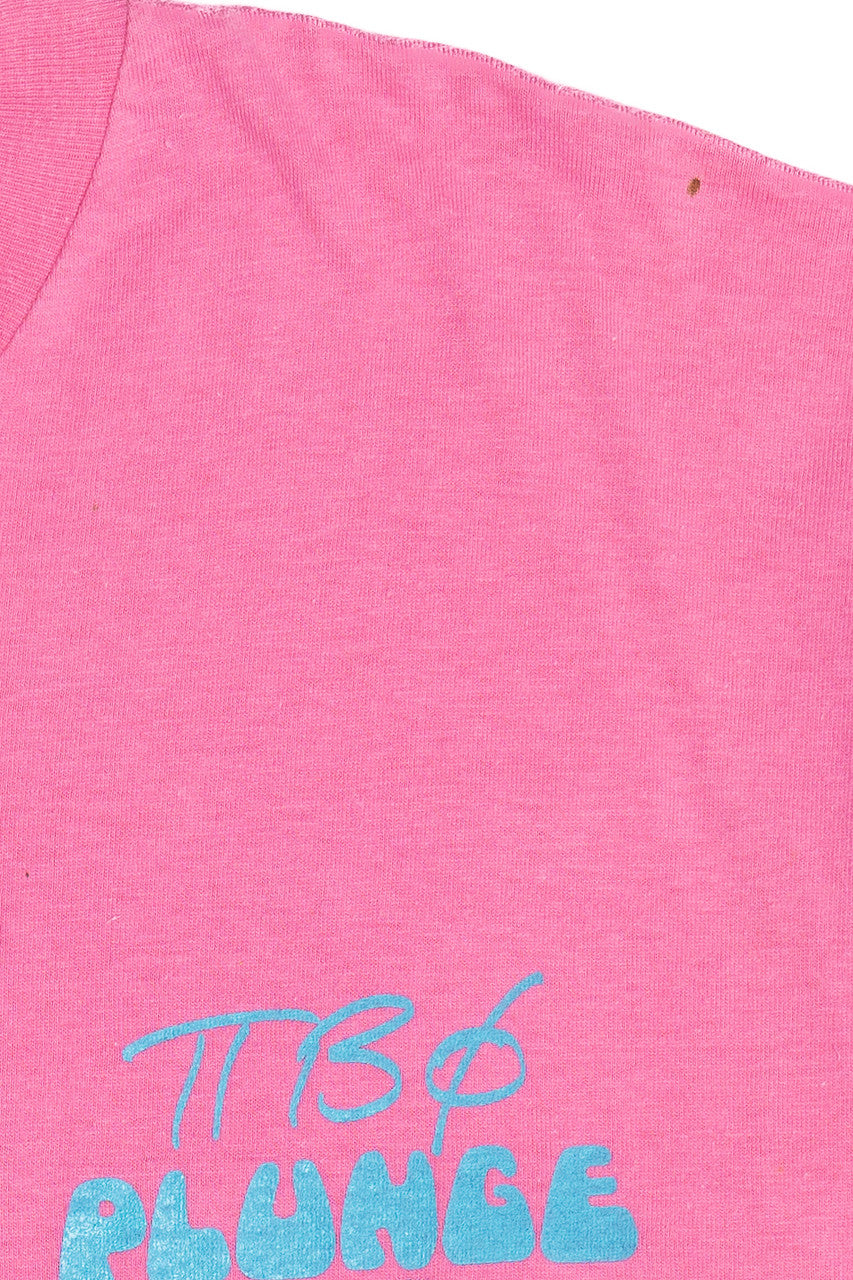 Vintage "Pi Phi Plunge" Sorority Single Stitch Unknown T-Shirt (1980s)