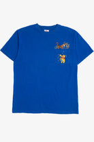 Vintage Winnie The Pooh & Tigger Honey Bees Embroidered Pocket T-Shirt (2000s)