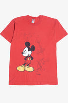 Vintage Mickey Mouse Shadow Cartwheel Single Stitch T-Shirt (1990s)