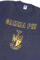 Vintage 1986 "Gamma Phi" Greek Life Single Stitch T-Shirt (1980s)