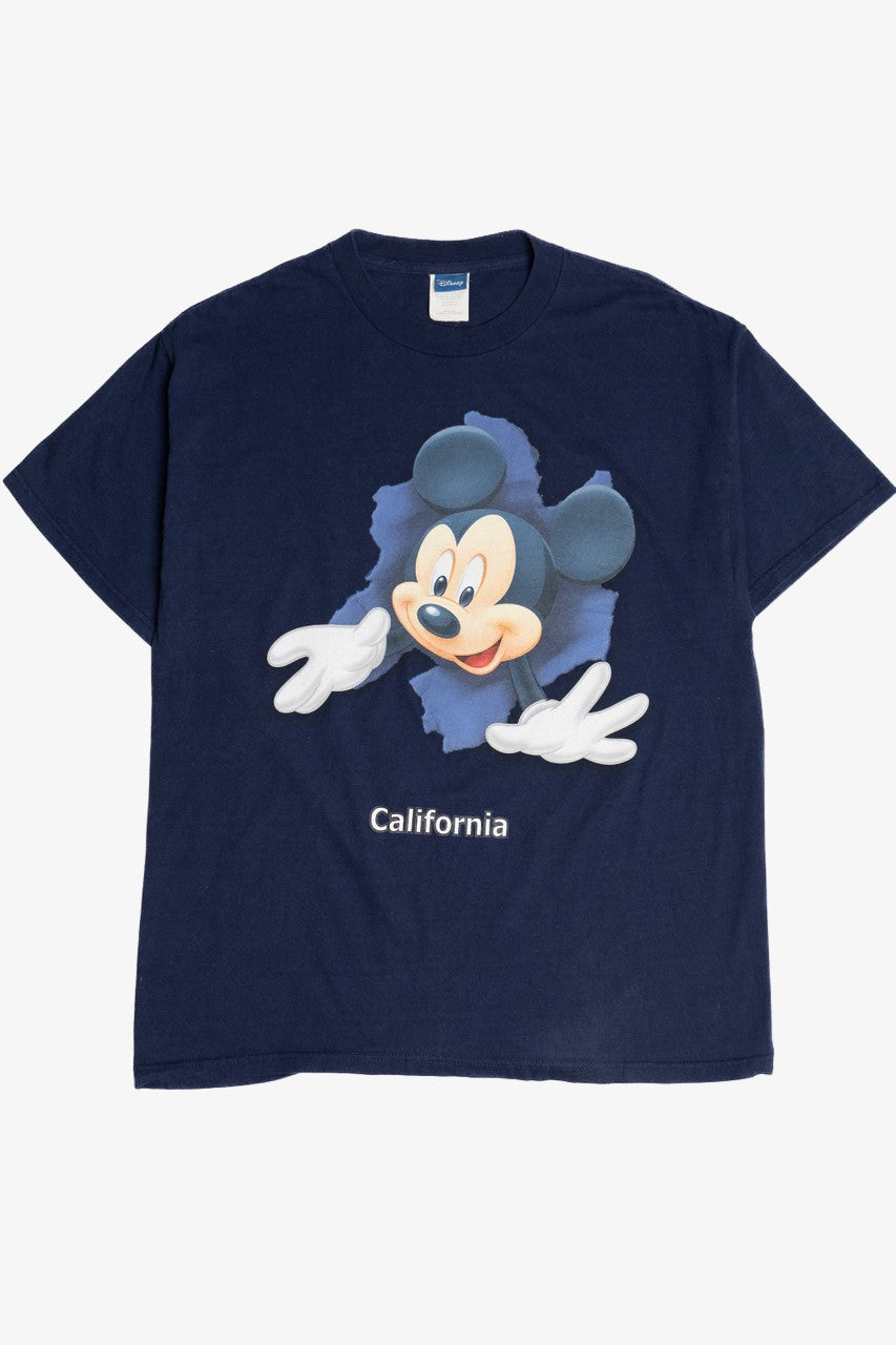 Vintage "California" Mickey Mouse Front/Back Print Disney T-Shirt (1990s)