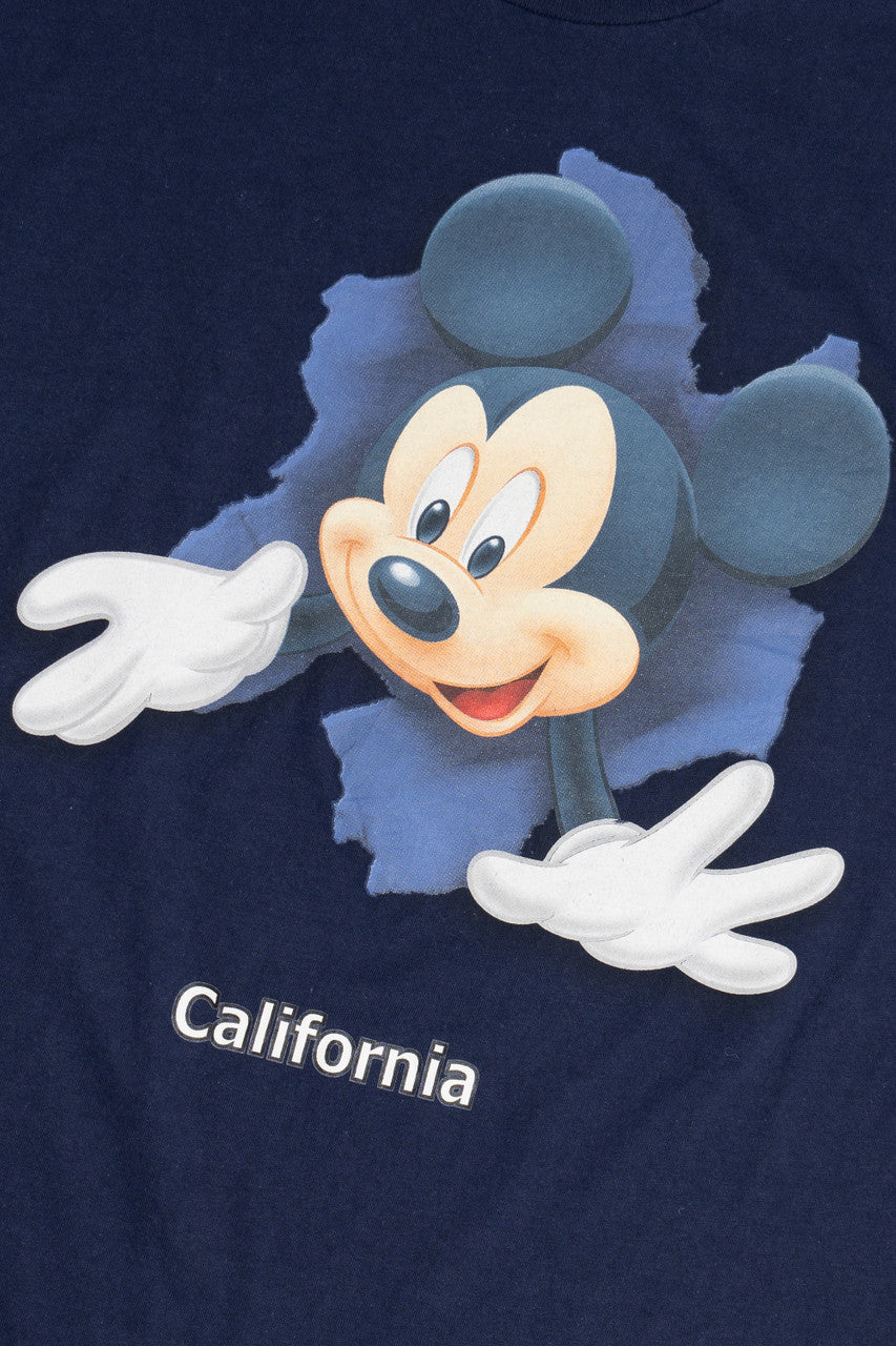 Vintage "California" Mickey Mouse Front/Back Print Disney T-Shirt (1990s)