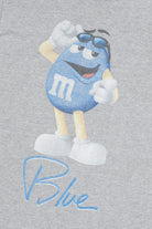 "Blue" Spellout Blue M&M With Sunglasses M&Ms Brand T-Shirt