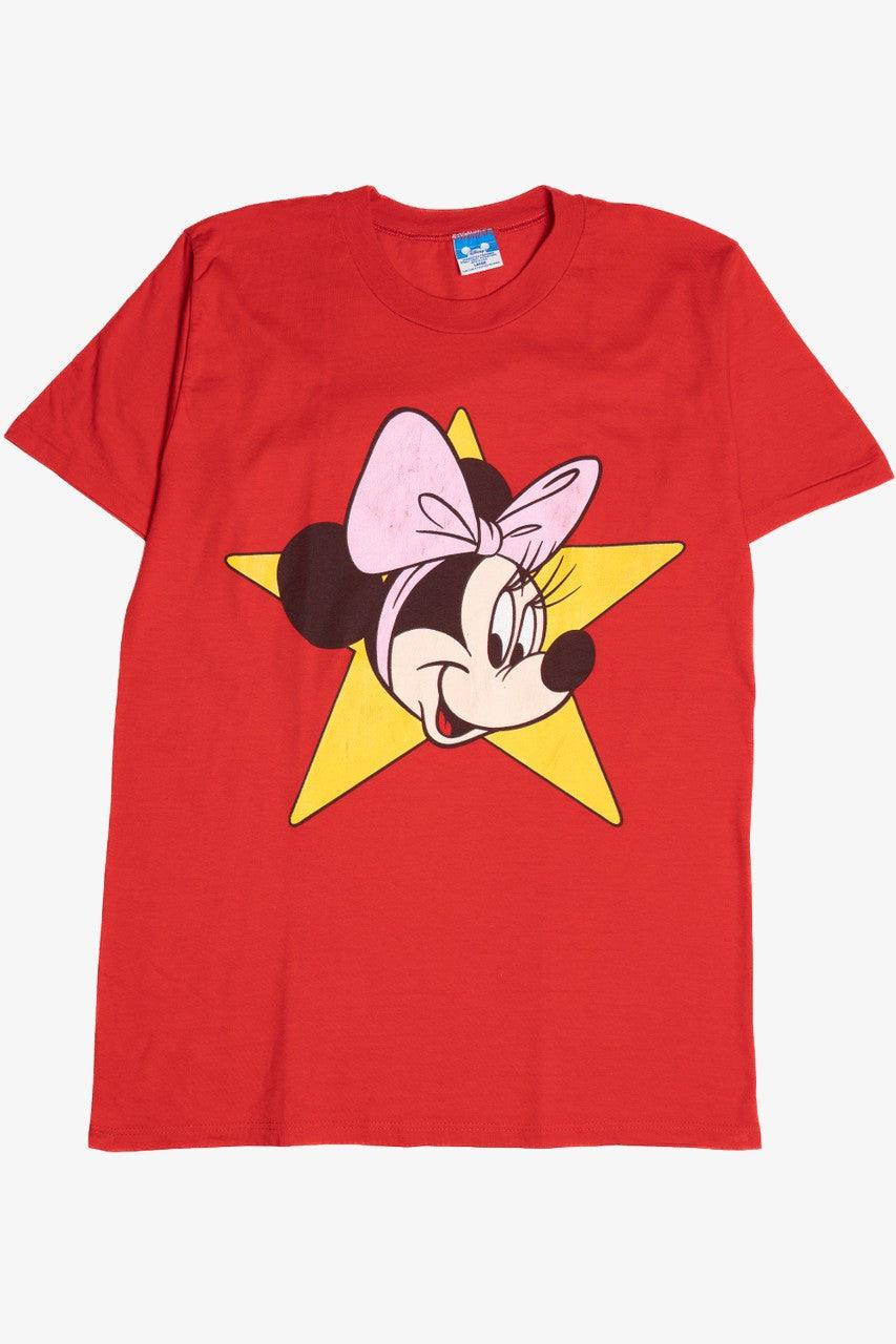 Vintage Minnie Mouse Star Single Stitch Disney T-Shirt (1990s)