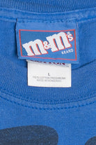 Blue M&M Big Face M&Ms Brand T-Shirt