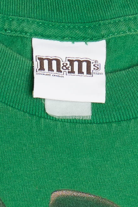 Green M&M Big Face M&Ms Brand T-Shirt