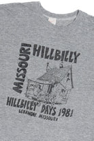 Vintage Missouri "Hillbilly Days 1981" Paper Thin Single Stitch T-Shirt (1980s)