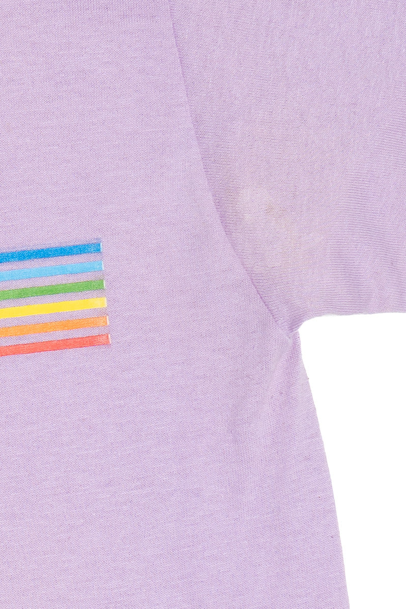Vintage "Florida" Rainbow Stripes Paper Thin Single Stitch T-Shirt (1980s)