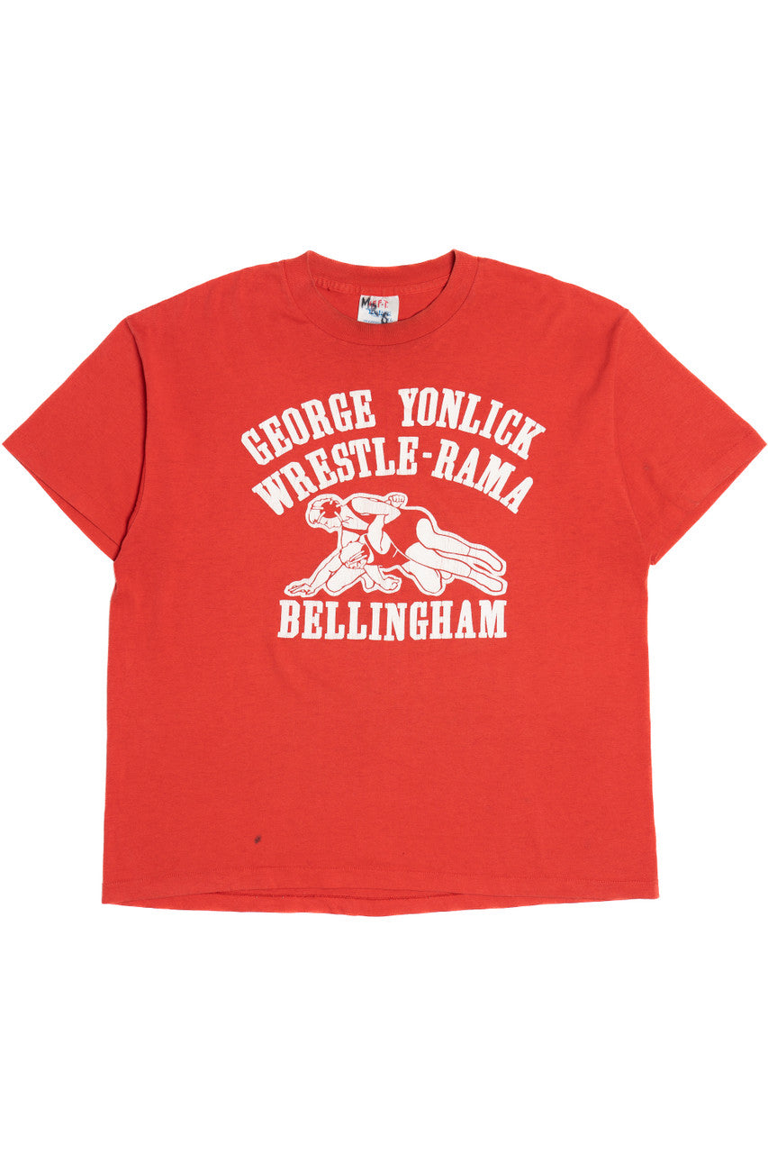 Vintage George Yonlick Wrestle-Rama Single Stitch T-Shirt (1980s)