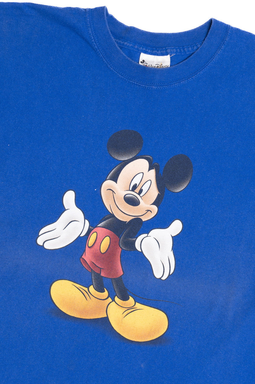 Vintage Mickey Mouse Royal Blue Walt Disney World T-Shirt (1990s) 117666