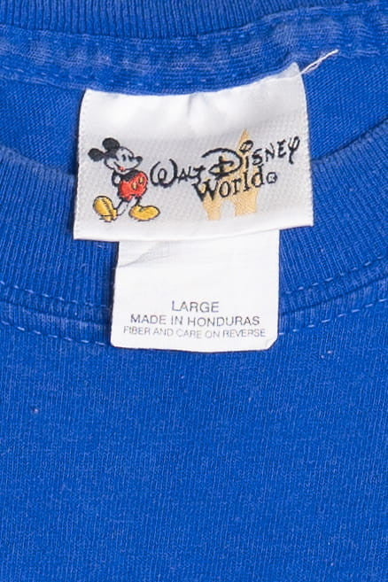 Vintage Mickey Mouse Royal Blue Walt Disney World T-Shirt (1990s) 117666