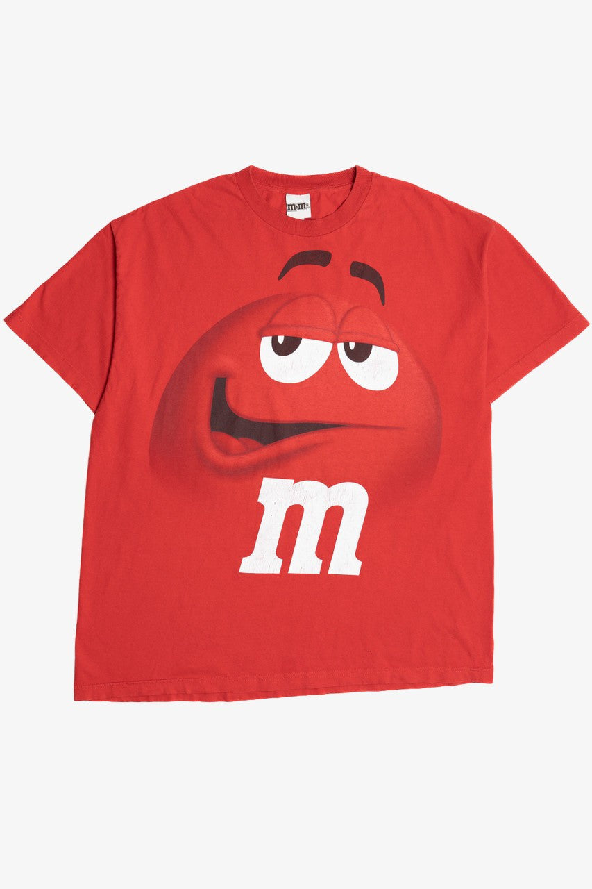 M&M×MASSES エムアンドエム　マシス　Tシャツ RED Lサイズ Red M&M Big Face M&Ms Brand T-Shirt 11772 – Ragstock