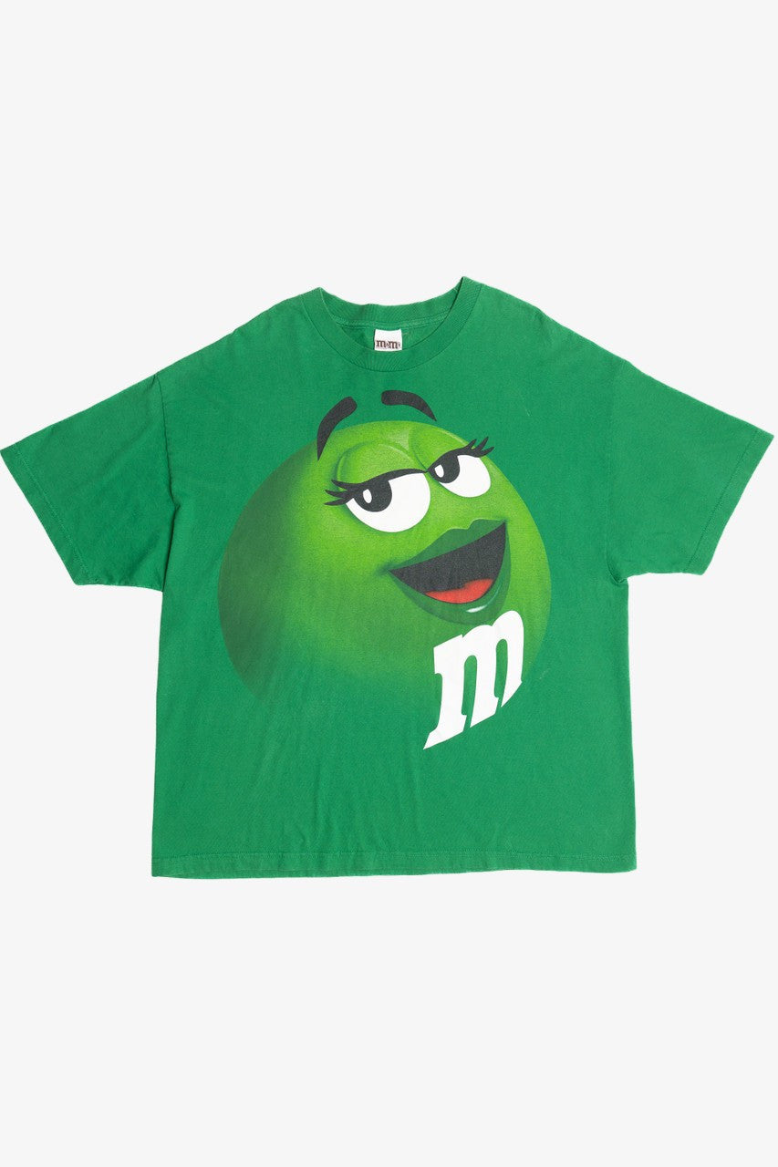 Green M&M Big Face M&Ms Brand T-Shirt 11773