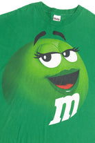 Green M&M Big Face M&Ms Brand T-Shirt 11773