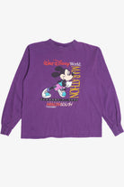 Vintage 1996 "Walt Disney World Marathon" Mickey Mouse Long Sleeve T-Shirt (1990s)