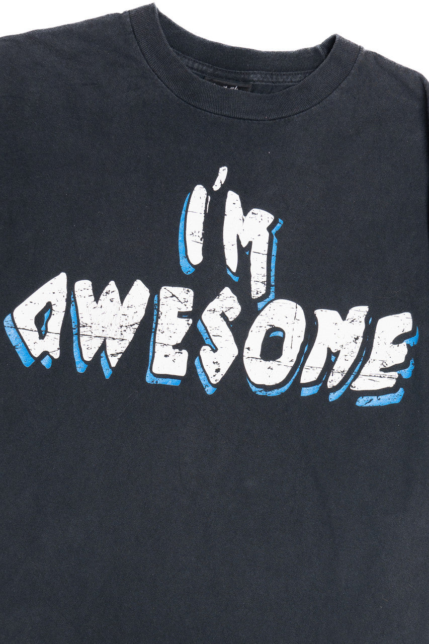 WWE "I'm Awesome" The Miz Front/Back Print T-Shirt