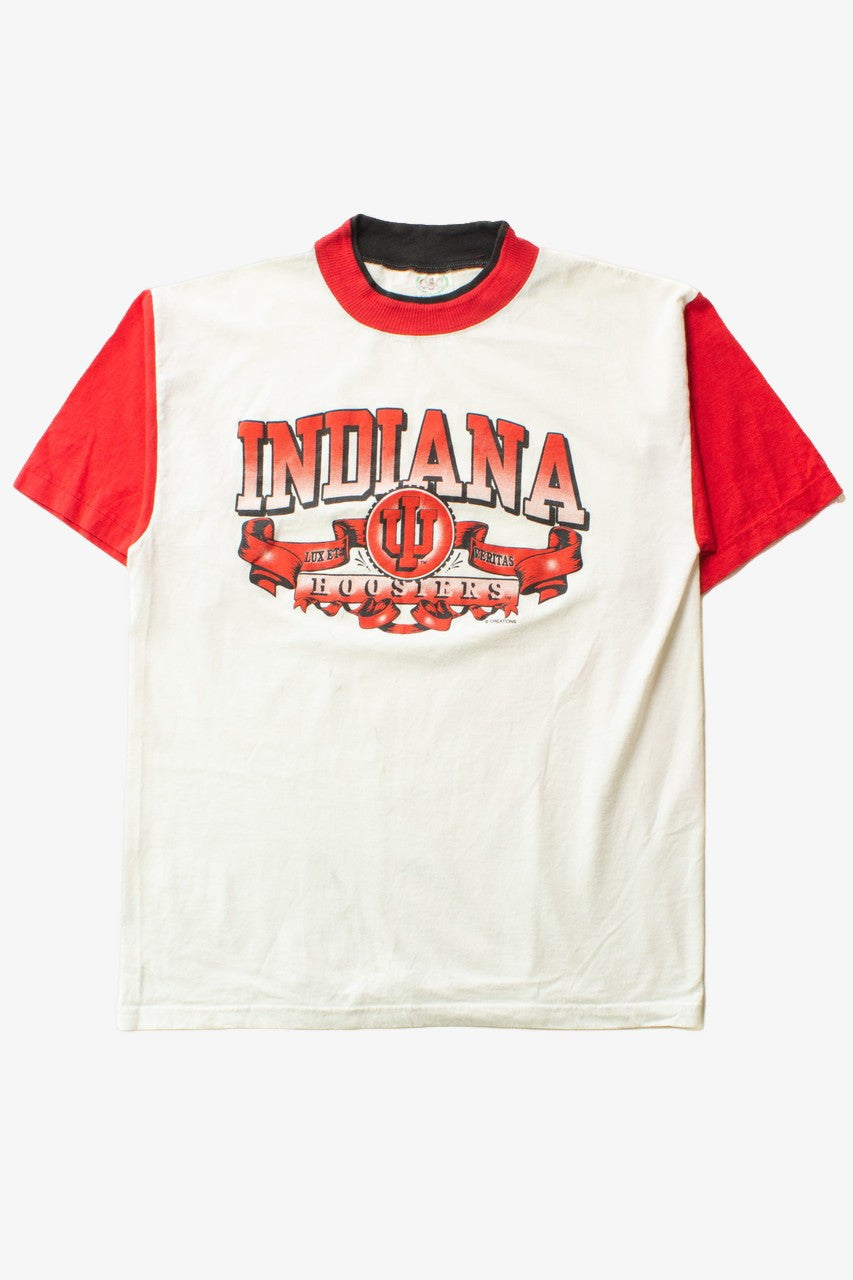 Vintage Color Block Indiana Hoosiers T-Shirt (1990s)