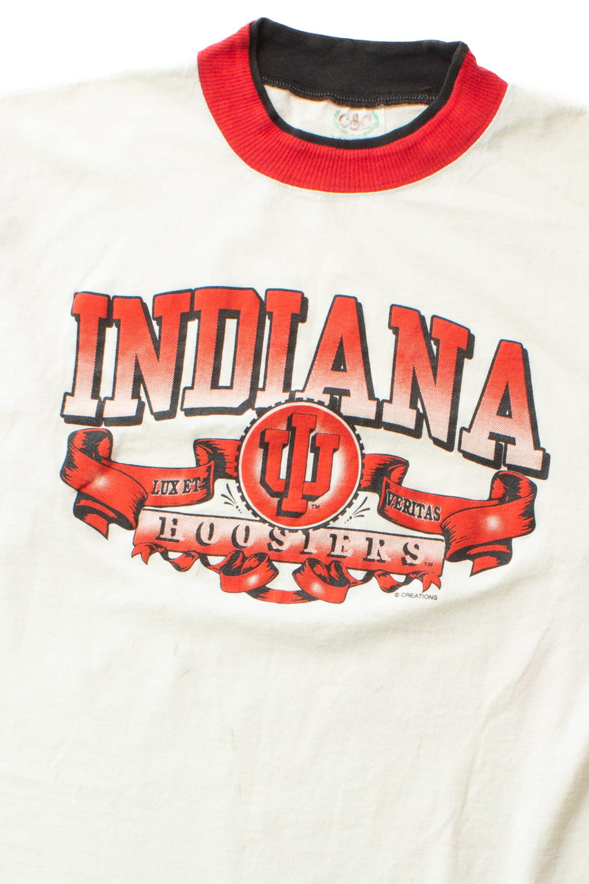 Vintage Color Block Indiana Hoosiers T-Shirt (1990s)