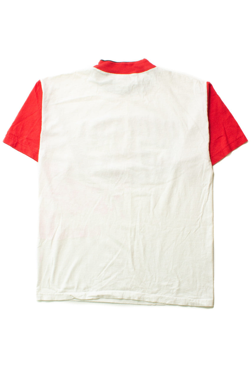 Vintage Color Block Indiana Hoosiers T-Shirt (1990s)