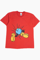 Vintage Bottoms Up! Mickey Mouse Front/Back Print Single Stitch T-Shirt (1990s)