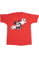 Vintage Bottoms Up! Mickey Mouse Front/Back Print Single Stitch T-Shirt (1990s)