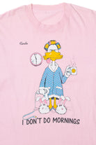 Vintage Grumpy Duck 'I Don't Do Mornings' T-Shirt