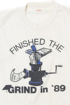Vintage "Finished The Grind in '89" Graduation T-Shirt