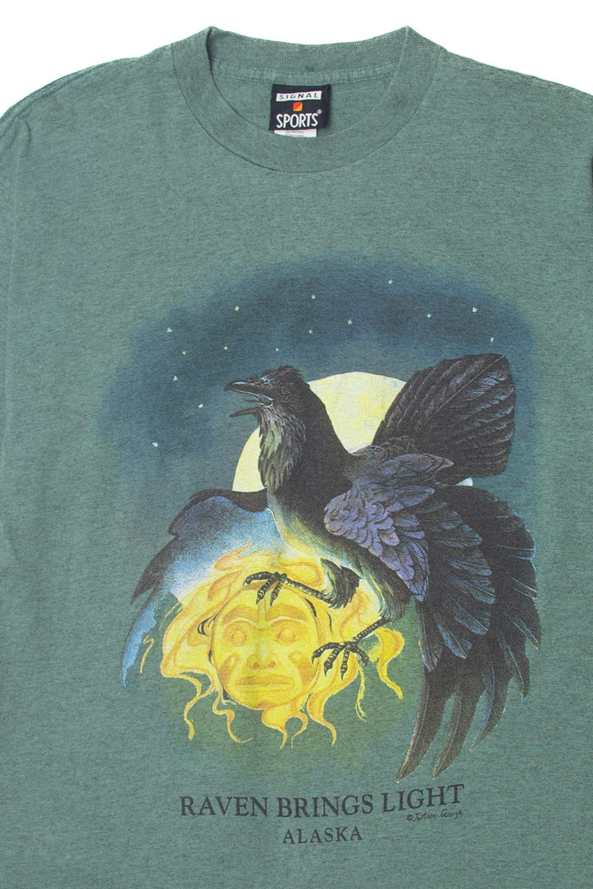 Vintage "Raven Brings Light" 'Alaska' T-Shirt