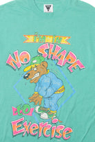 Vintage "I'm In No Shape To Exercise" Funny T-Shirt