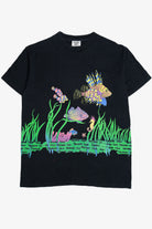 Vintage Aquatic Fish Panama Jack Wraparound Print T-Shirt (1990s)