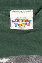 Vintage Taz Looney Tunes "You're On Dangerous Ground" Soccer T-Shirt