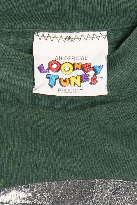 Vintage Taz Looney Tunes "You're On Dangerous Ground" Soccer T-Shirt