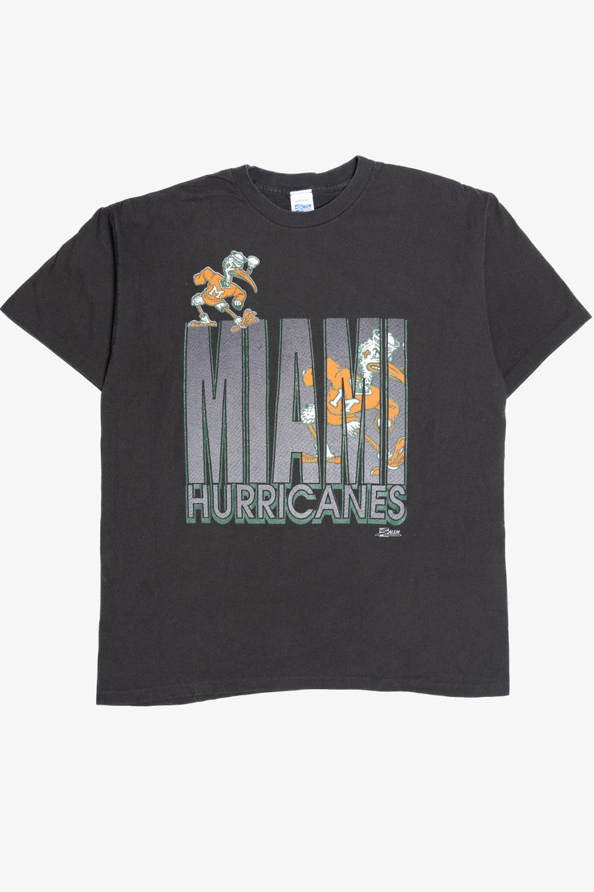 Vintage Miami Hurricanes Salem Sportswear Single Stitch T-Shirt (1990s)