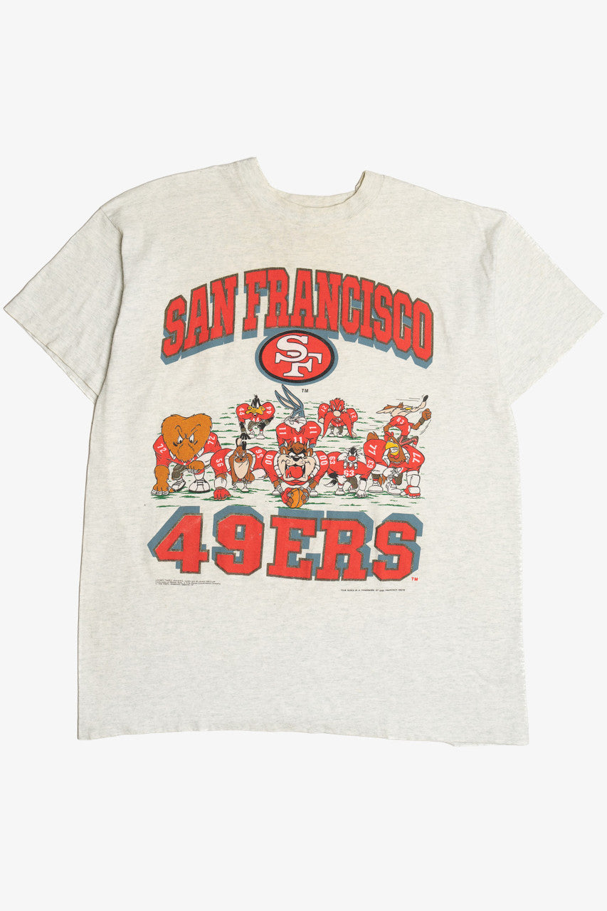 Vintage Looney Tunes San Francisco 49ers Football T-Shirt (1990s)