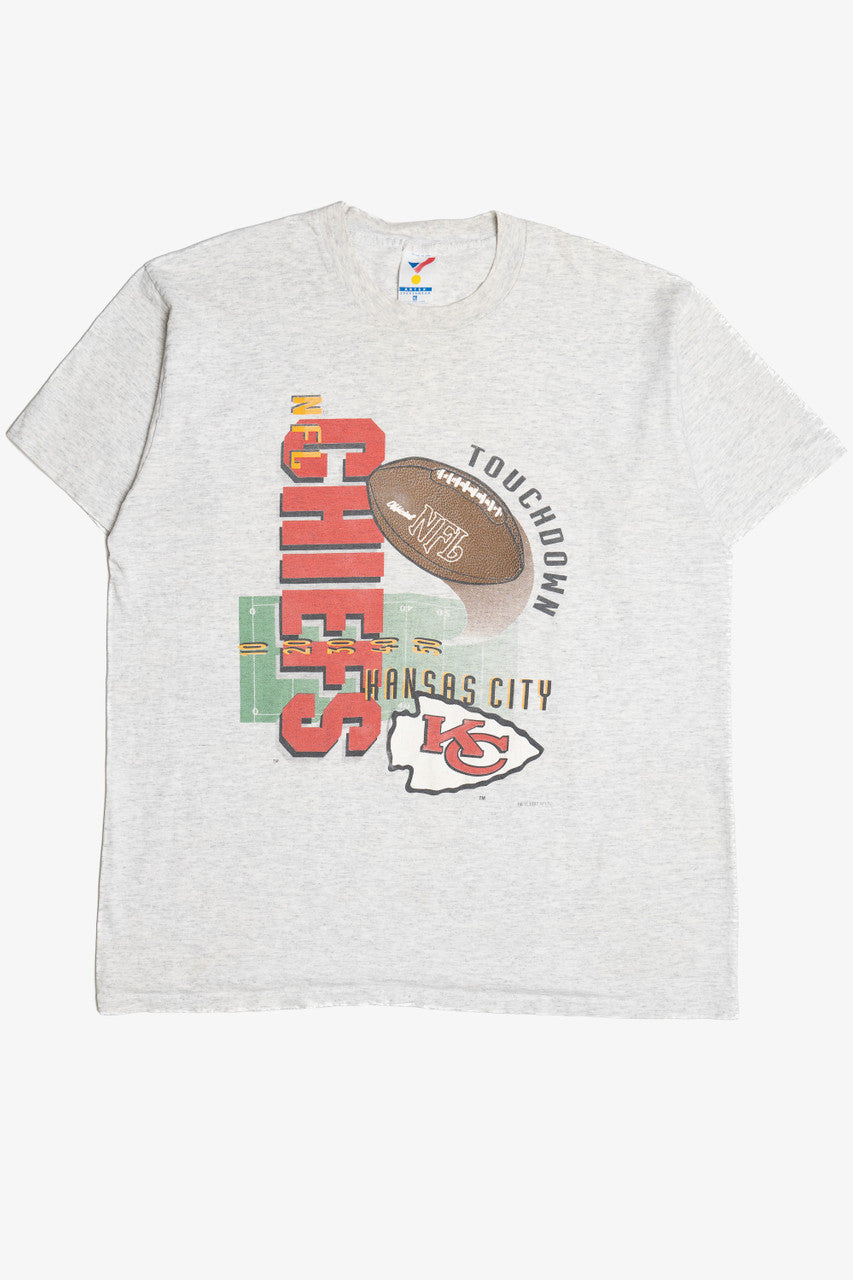 Vintage Kansas City Chiefs NFL Football Single Stitch Artex T-Shirt (1990s)