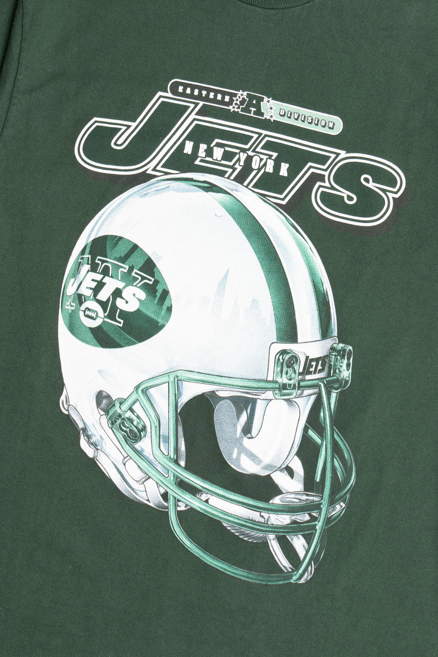 Vintage New York Jets NFL Football Pro Player Single Stitch T-Shirt (1990s)