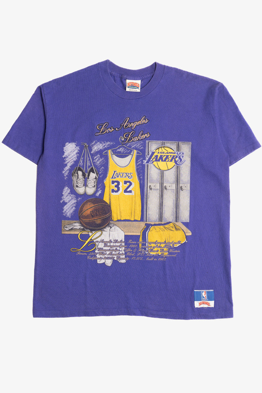 Vintage LA Lakers Locker Room Lebron James 23 Nutmeg T-Shirt