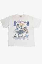 Vintage Distressed Looney Tunes 1993 Toronto Blue Jays World Series T-Shirt (1990s)
