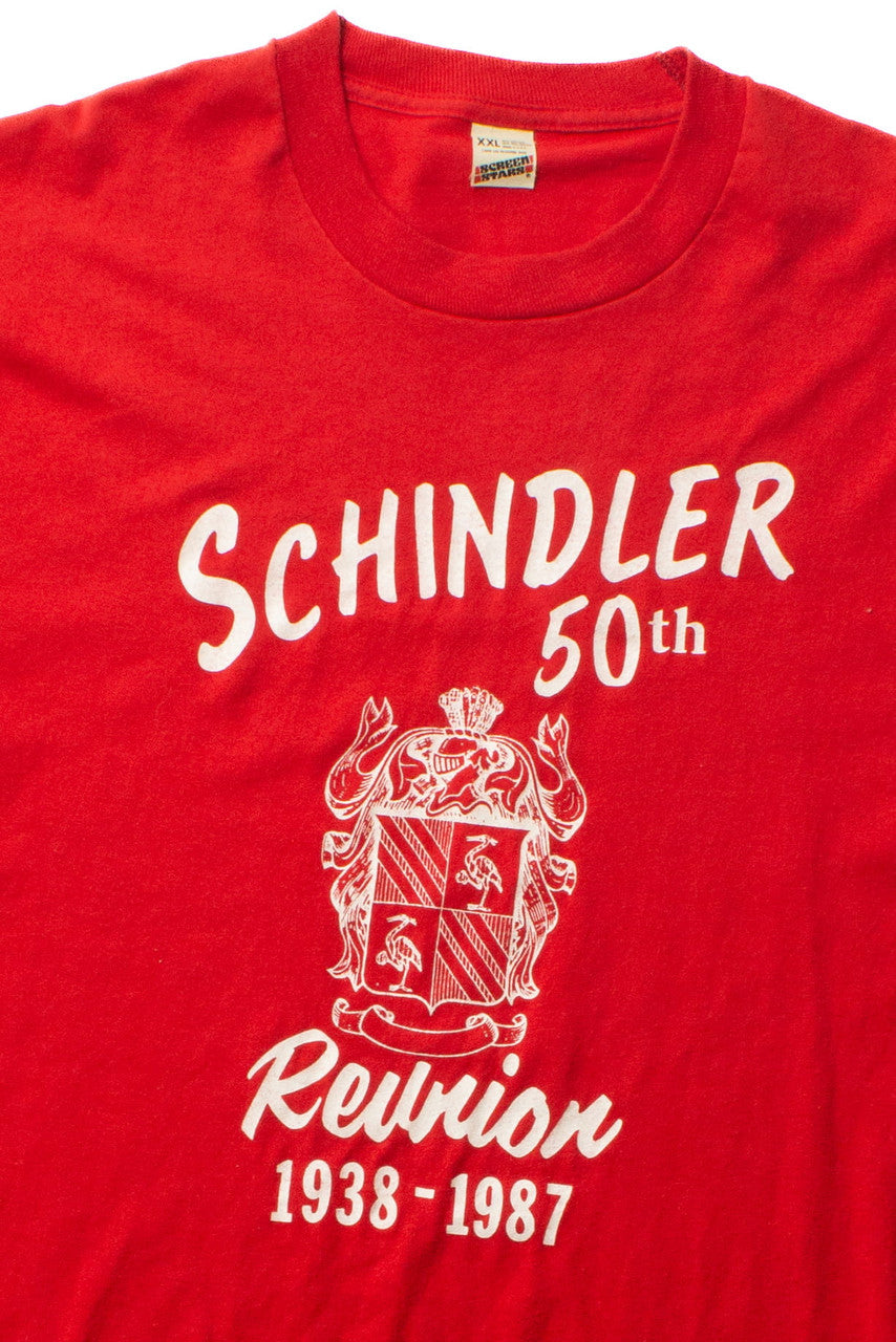 Vintage Schindler 50th Reunion T-Shirt (1987)