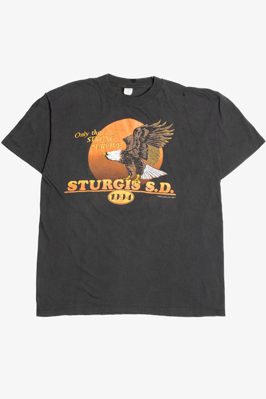 Vintage "Only The Strong Survive" Sturgis 1994 T-Shirt (1990s)