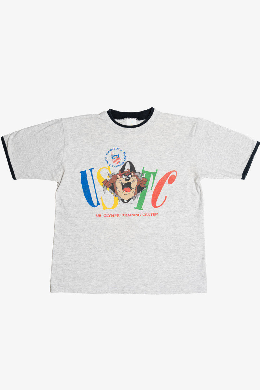 Vintage Looney Tunes Taz USTC US Olympics Training Center T-Shirt (1990s)