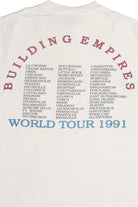 Vintage Distressed Queensryche "Building Empires" World Tour 1991 T-Shirt (1990s)