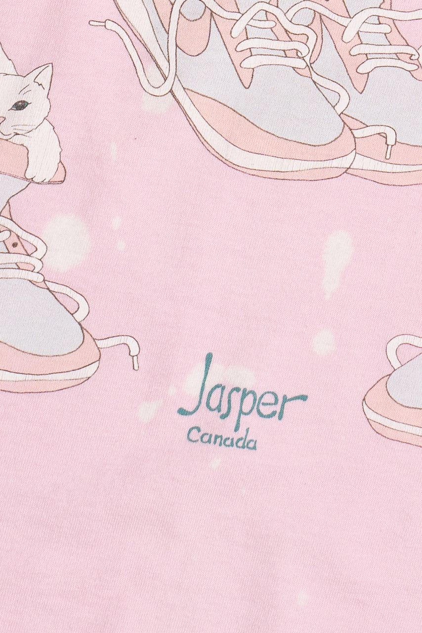Vintage "Jasper Canada" Cats In Shoes Single Stitch T-Shirt (1990s)