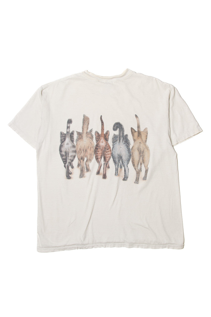 Vintage Cats Front/Back T-Shirt