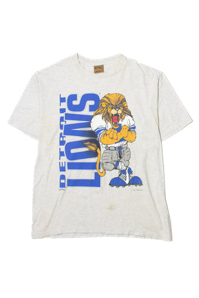 ヴィンテージvintage 昭和レトロLions ホワイト Tシャツ Mサイズ Vintage Detroit Lions Front/Back T-Shirt – Ragstock