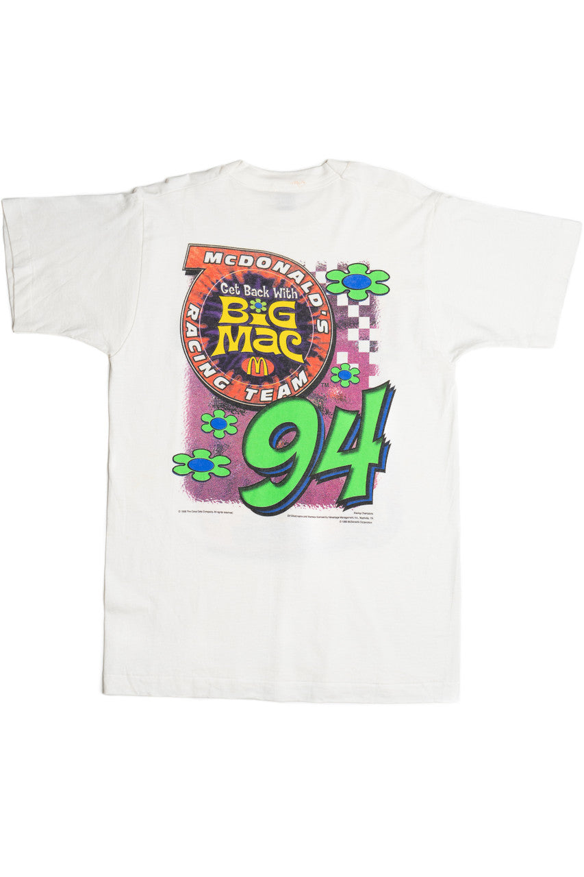 Vintage Bill Elliott "Big Mac" McDonald's Racing Team T-Shirt (1990s)