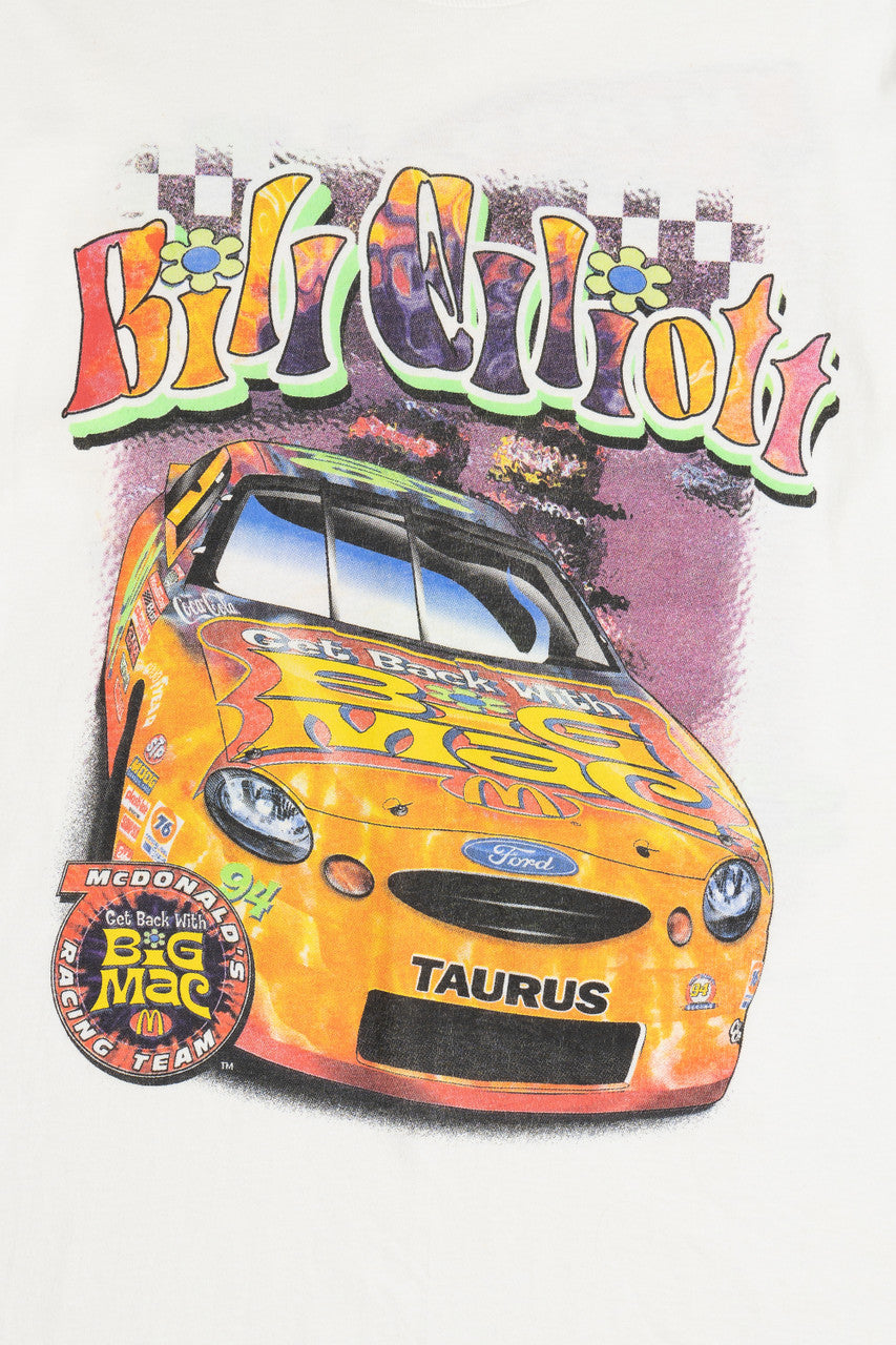Vintage Bill Elliott "Big Mac" McDonald's Racing Team T-Shirt (1990s)