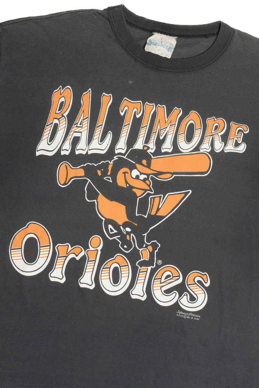 Vintage Baltimore Orioles Mascot Faded T-Shirt (1990s)